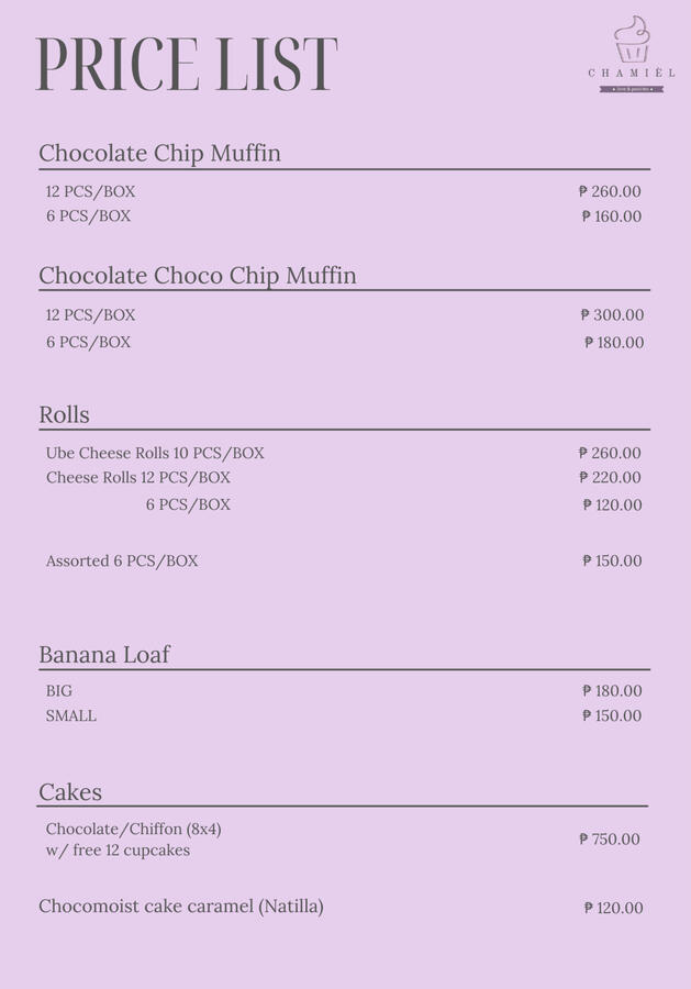 PRICE LIST II